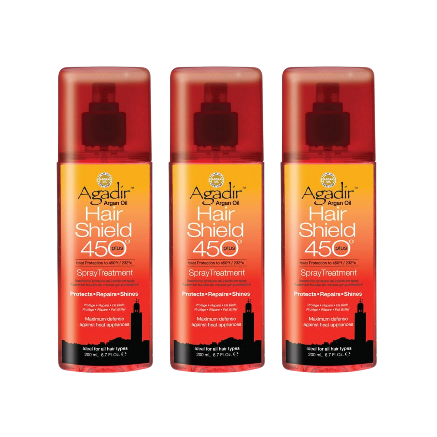 AGADIR ARGAN OIL HAIR SHIELD 450 PLUS SPRAY TREATMENT