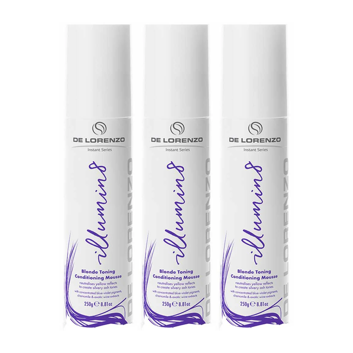 DELORENZO ILLUMIN8 BLONDE TONING CONDITIONING MOUSSE