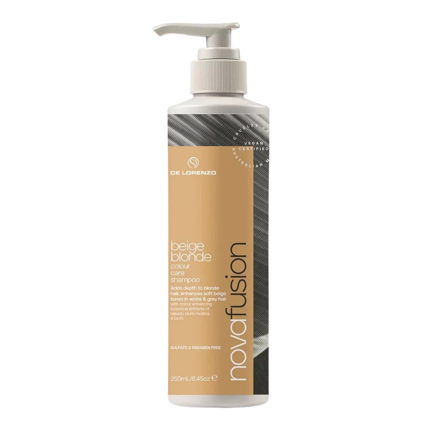 DELORENZO NOVAFUSION BEIGE BLONDE SHAMPOO