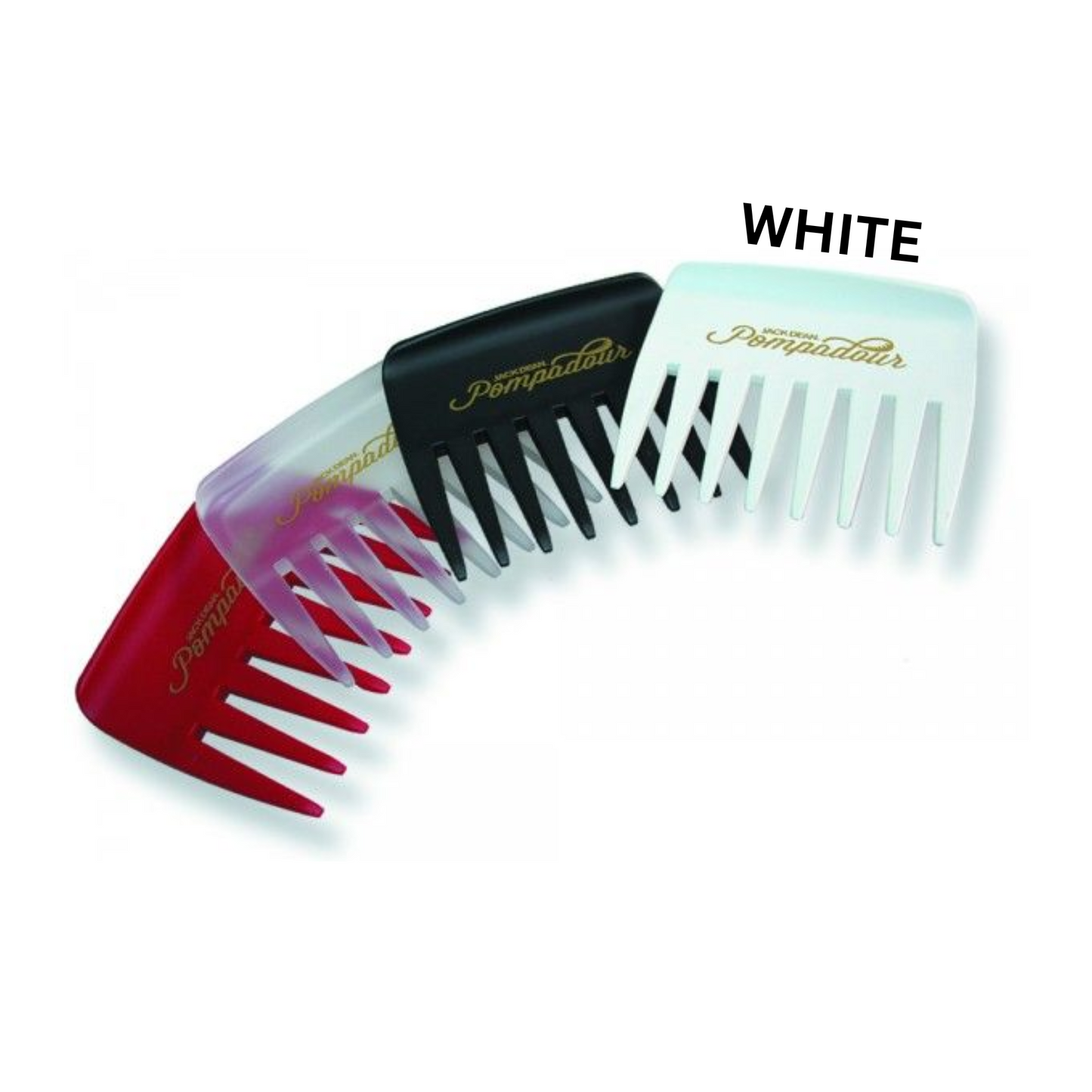 DENMAN JACK DEAN 3309 POMPADOUR 8 TEETH COMB