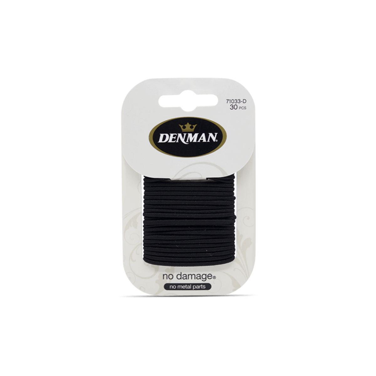 DENMAN NO DAMAGE ELASTIC 2MM BLACK 30 PACK