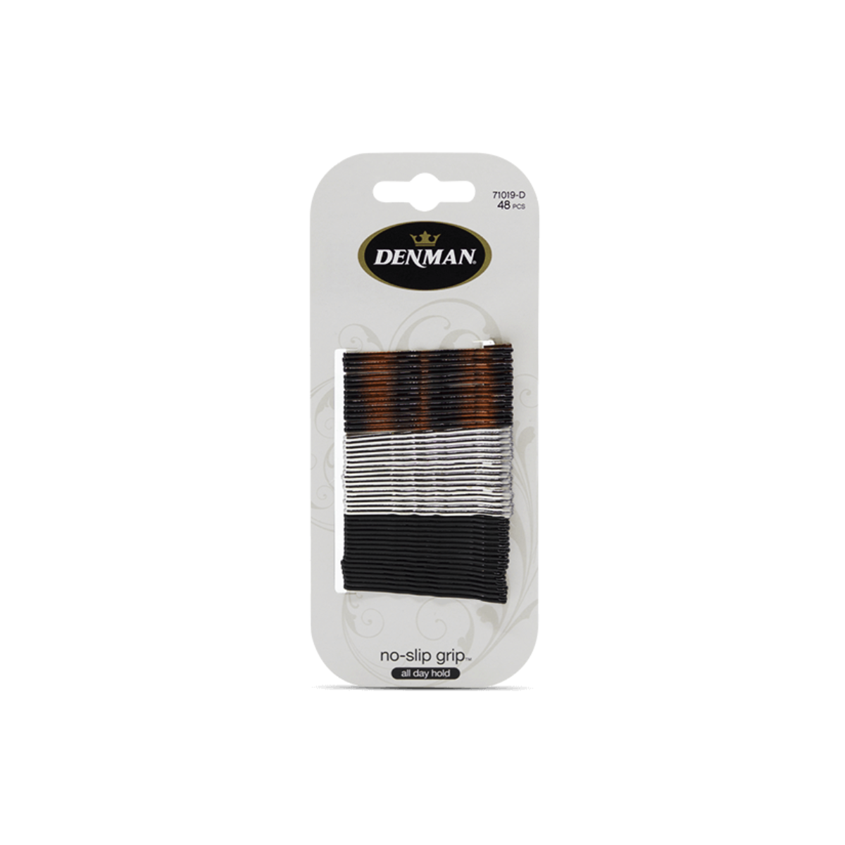 DENMAN NO SLIP BOBBY PINS 5MM 48 PACK
