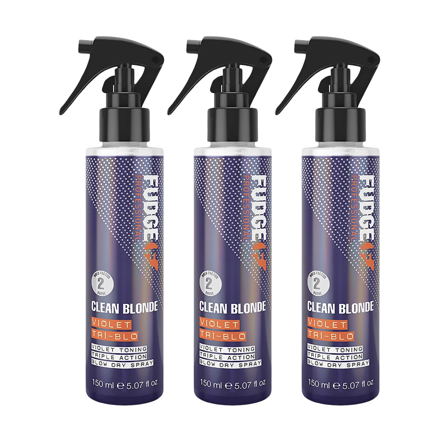 FUDGE VIOLET TRI-BLO HEAT PROTECTING PURPLE TONING BLOW DRY SPRAY