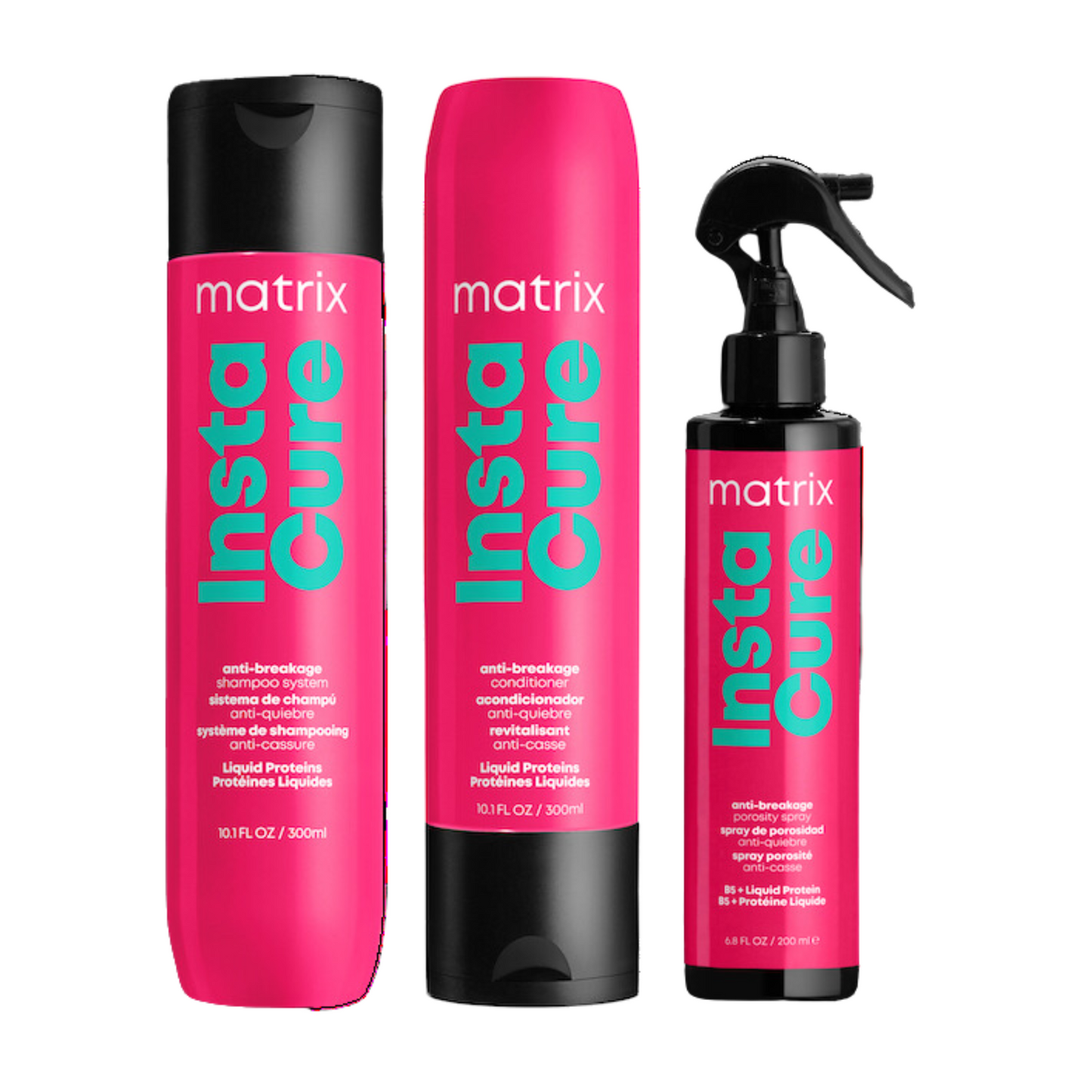 MATRIX TOTAL RESULTS INSTACURE ANTI BREAKAGE SHAMPOO, CONDITIONER TREATMENT