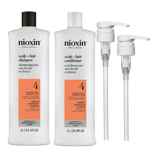NIOXIN SCALP + HAIR THICKENING SYSTEM 4 SHAMPOO & CONDITIONER