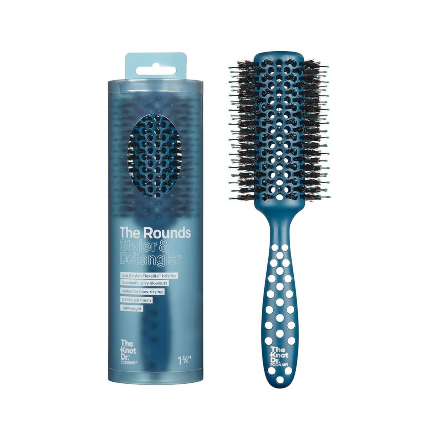 THE KNOT DR. THE ROUNDS STYLER AND DETANGLER HAIR BRUSH