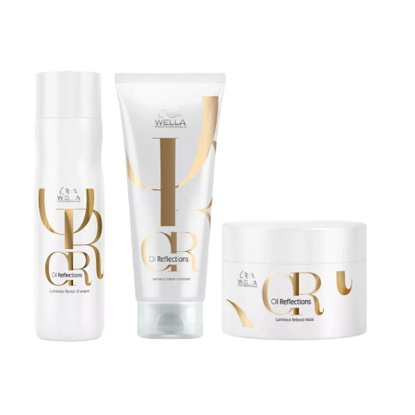 WELLA PROFESSIONAL OIL REFLECTIONS LUMINOUS REVEAL SHAMPOO 250ML AND CONDITIONER 200ML MASK 150ML