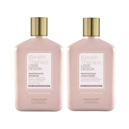 ALFAPARF LISSE DESIGN KERATIN THERAPY MAINTENANCE SHAMPOO AND CONDITIONER