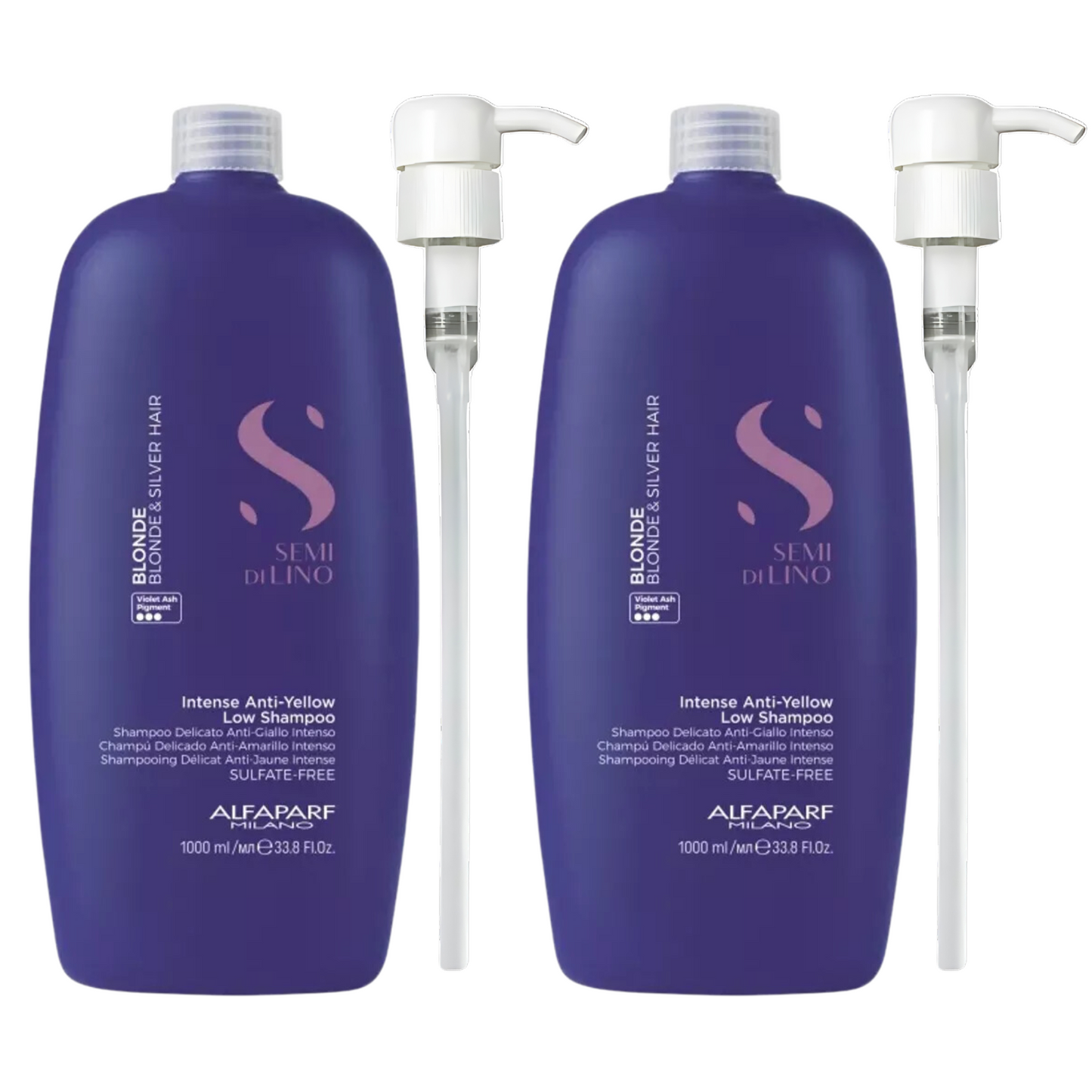 ALFAPARF SEMI DI LINO INTENSE ANTI YELLOW LOW SHAMPOO