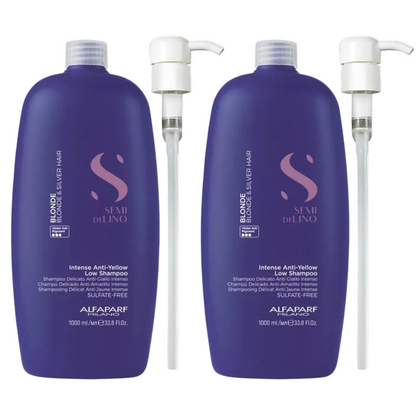 ALFAPARF SEMI DI LINO INTENSE ANTI YELLOW LOW SHAMPOO