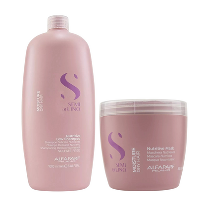 ALFAPARF SEMI DI LINO NUTRITIVE LOW SHAMPOO AND MASK
