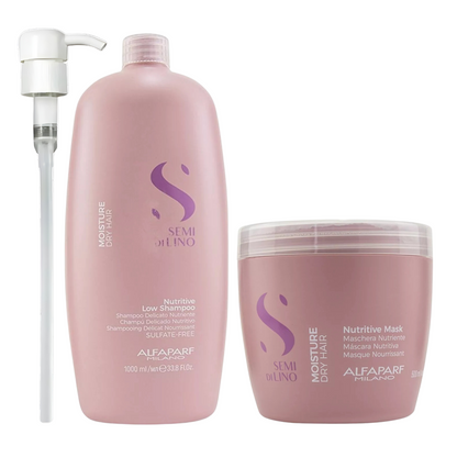 ALFAPARF SEMI DI LINO NUTRITIVE LOW SHAMPOO AND MASK