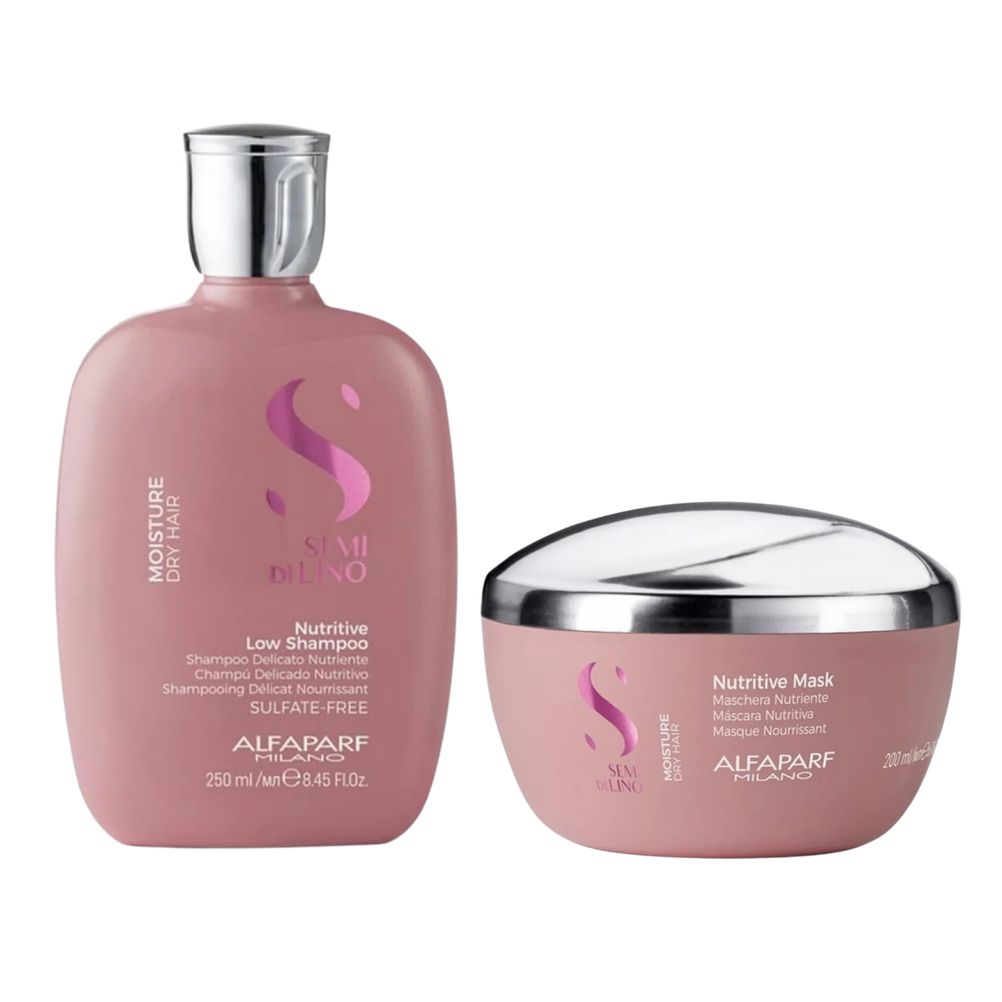 ALFAPARF SEMI DI LINO NUTRITIVE LOW SHAMPOO AND MASK