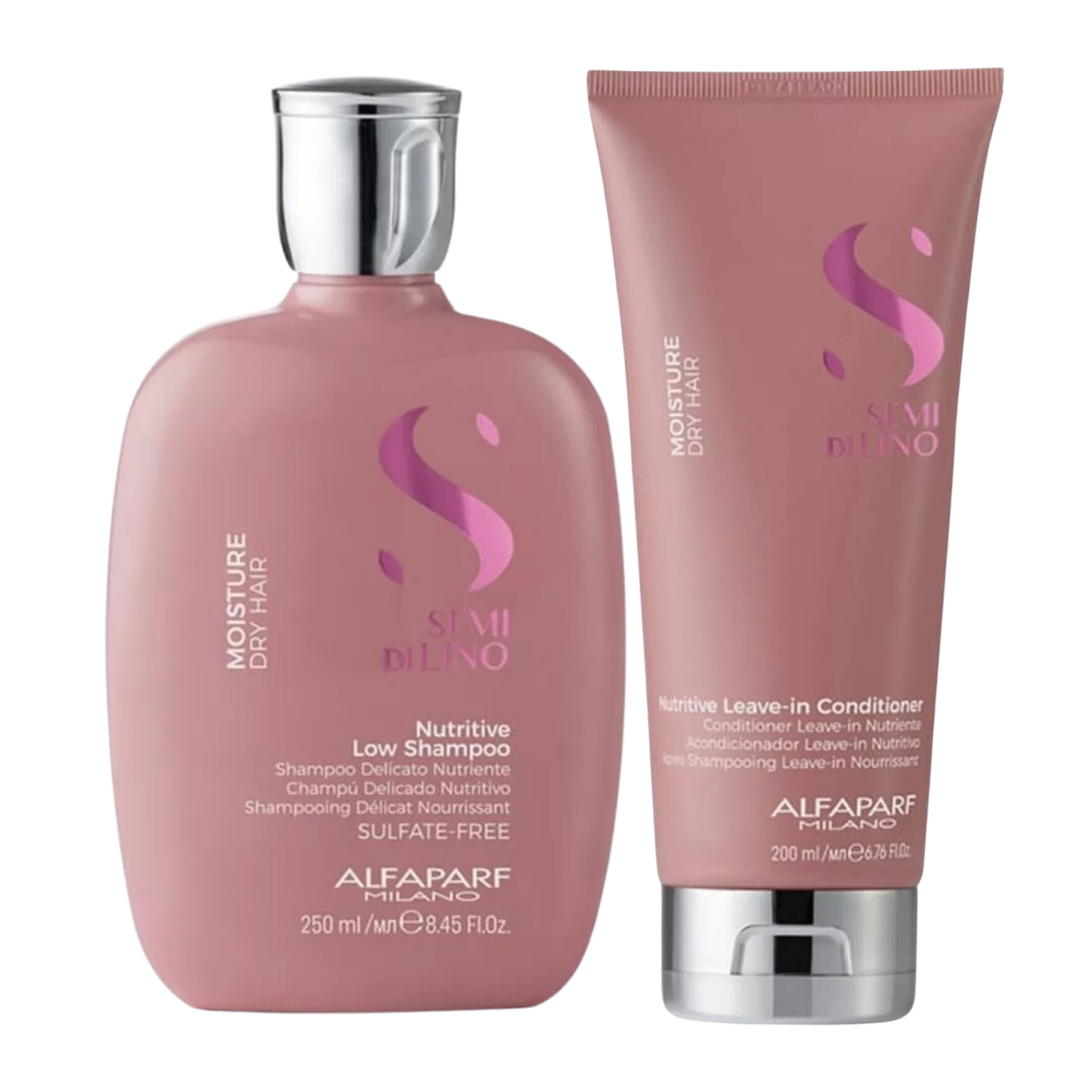 ALFAPARF SEMI DI LINO NUTRITIVE LOW SHAMPOO AND CONDITIONER