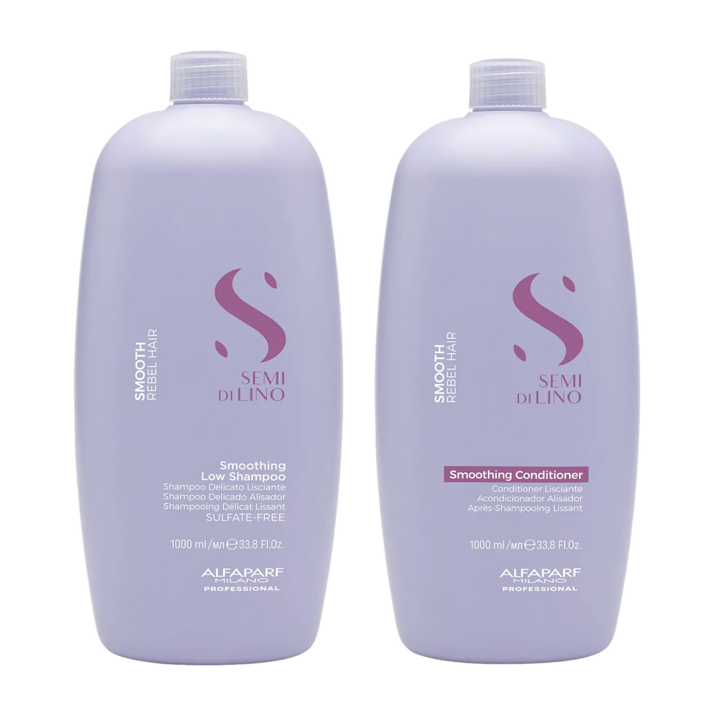 ALFAPARF SEMI DI LINO SMOOTHING SHAMPOO AND CONDITIONER