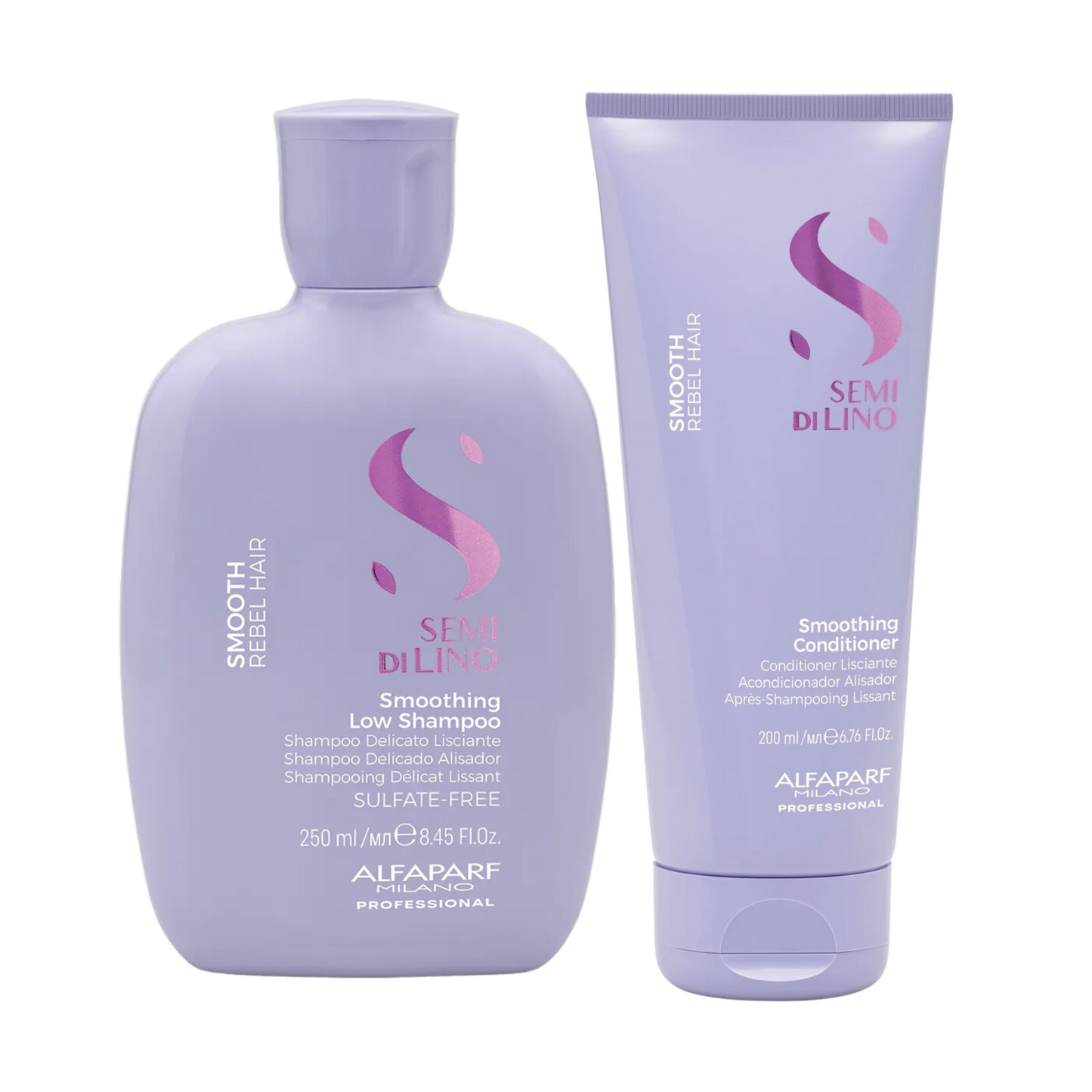 ALFAPARF SEMI DI LINO SMOOTHING SHAMPOO AND CONDITIONER