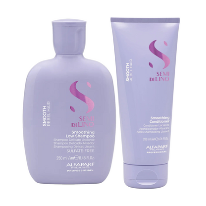 ALFAPARF SEMI DI LINO SMOOTHING SHAMPOO AND CONDITIONER