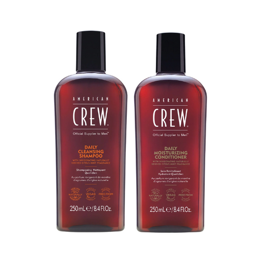 AMERICAN CREW DAILY CLEANSING SHAMPOO & DAILY MOIST. CONDITIONER