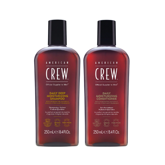 AMERICAN CREW DAILY DEEP MOIST SHAMPOO & DAILY MOIST. CONDITIONER