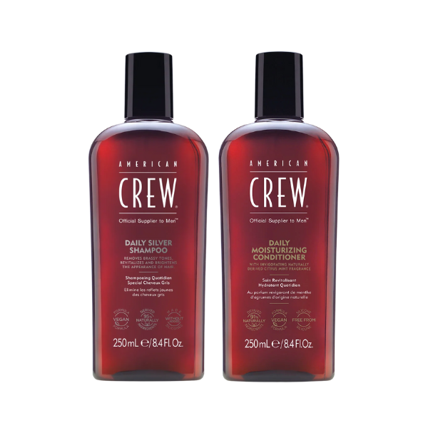 AMERICAN CREW DAILY SILVER SHAMPOO & DAILY MOIST. CONDITIONER