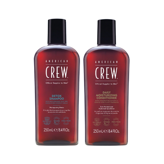 AMERICAN CREW DETOX SHAMPOO & DAILY MOIST. CONDITIONER
