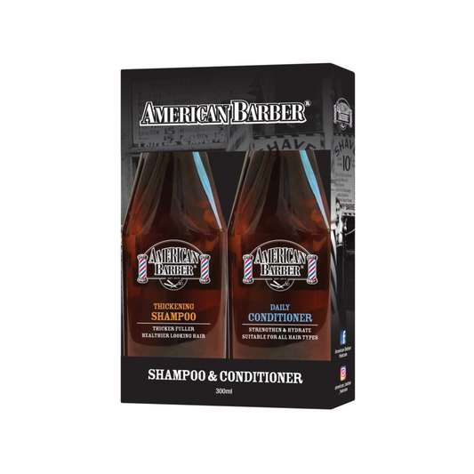 AMERICAN BARBER THICKENING SHAMPOO AND CONDITIONER