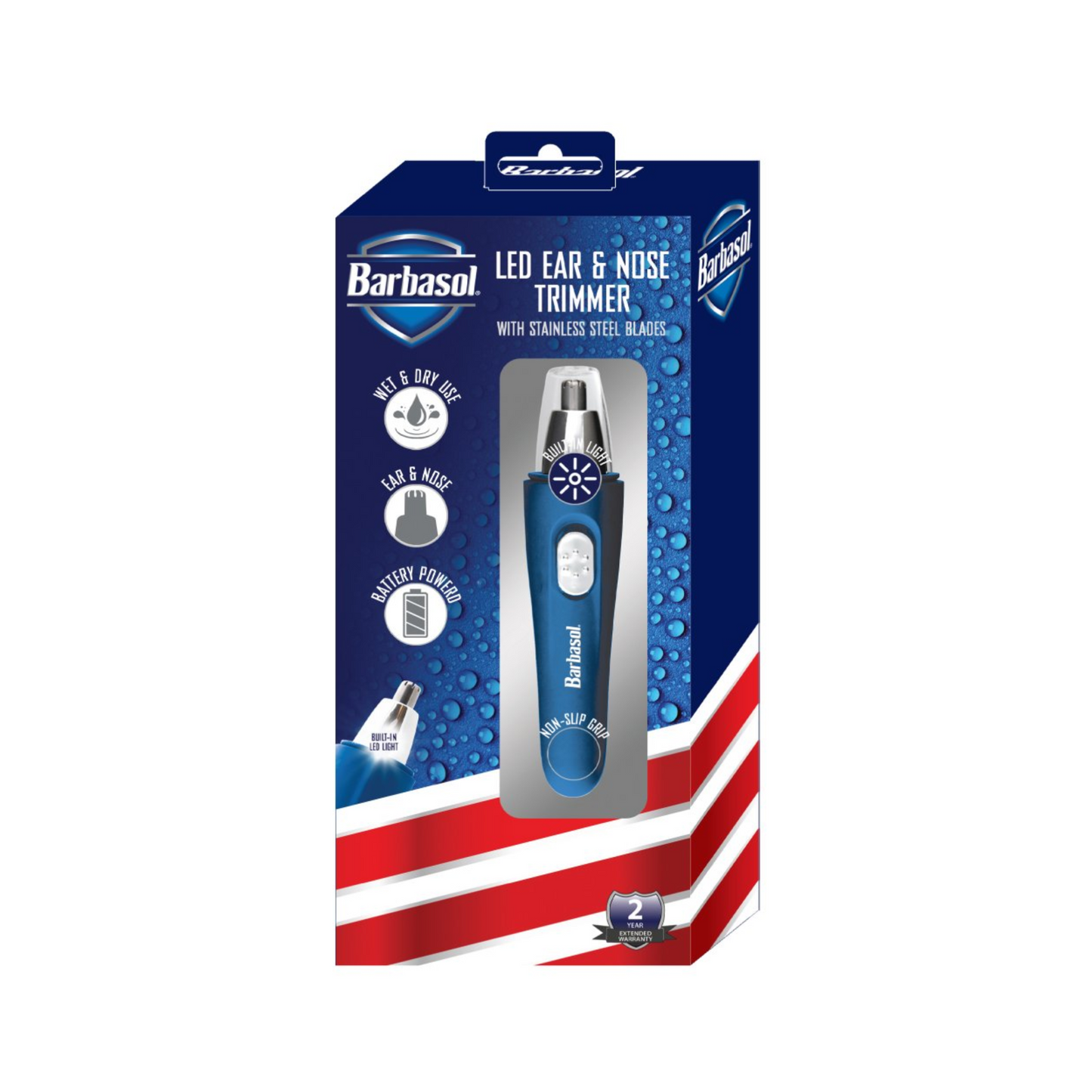 BARBASOL LED EAR AND NOSE TRIMMER