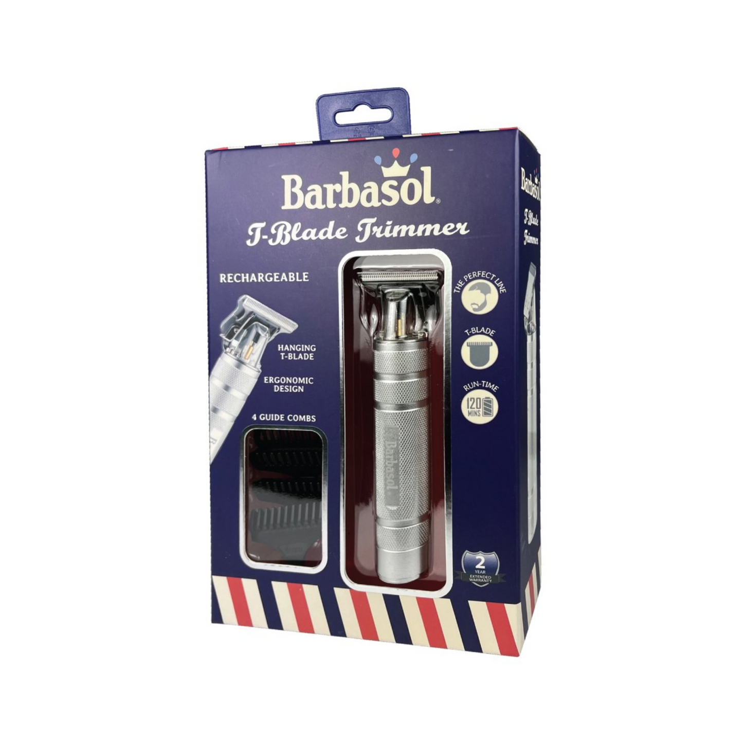 BARBASOL T BLADE TRIMMER RECHARGEABLE