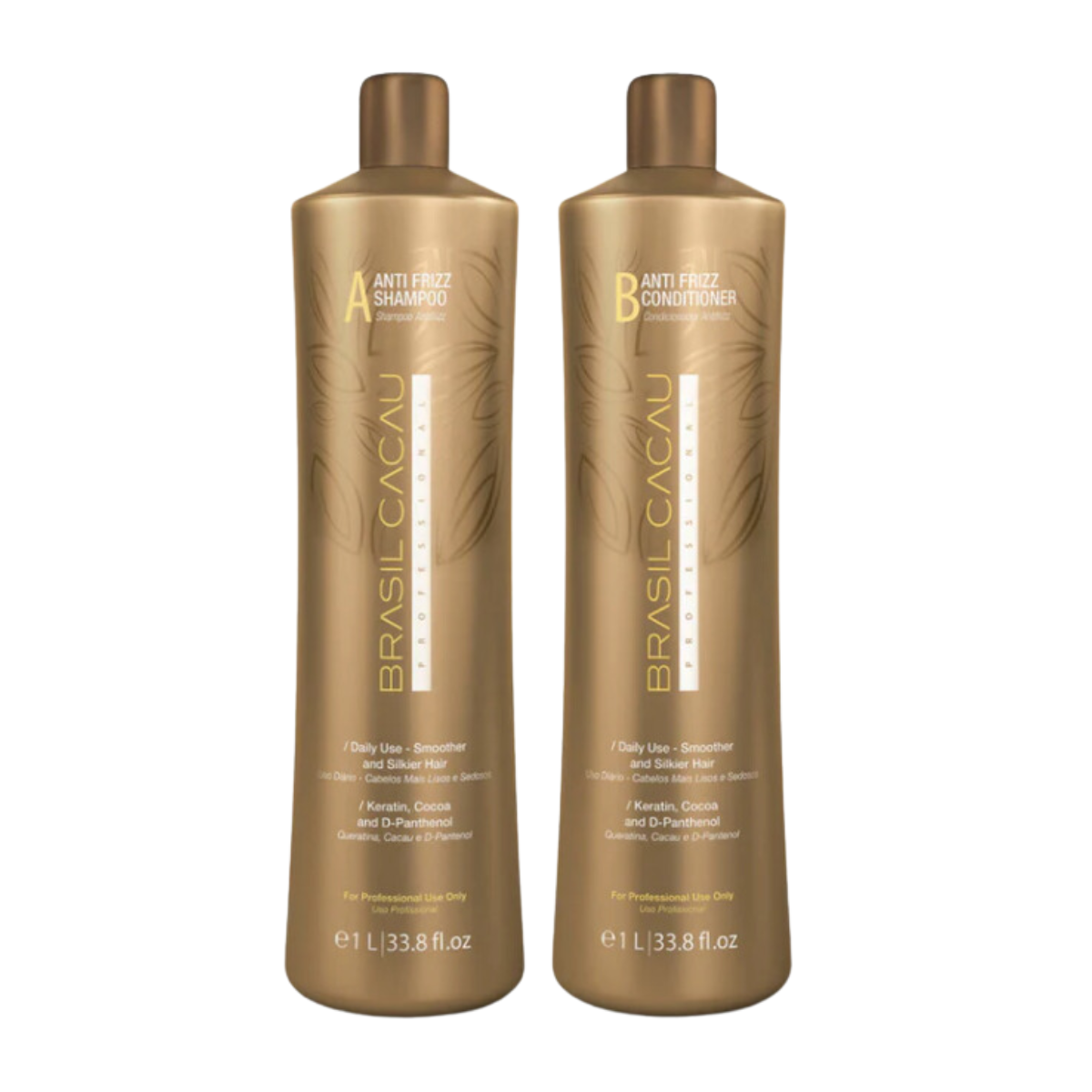 BRASIL CACAU ANTI FRIZZ SHAMPOO AND CONDITIONER