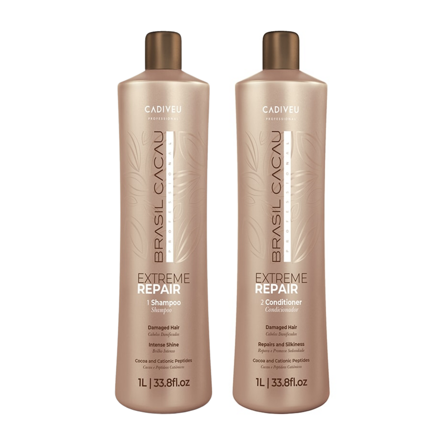 BRASIL CACAU EXTREME REPAIR SHAMPOO AND CONDITIONER