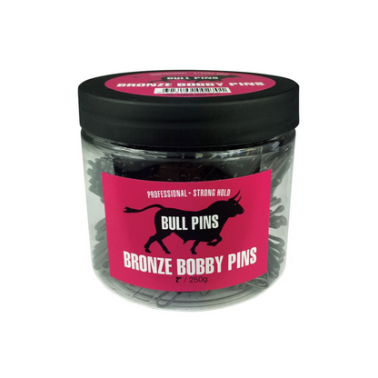 BULL BOBBY PINS 250G TUB