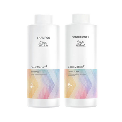 WELLA COLORMOTION COLOR PROTECTION SHAMPOO 250ML AND MOISTURIZING CONDITIONER 200 ML