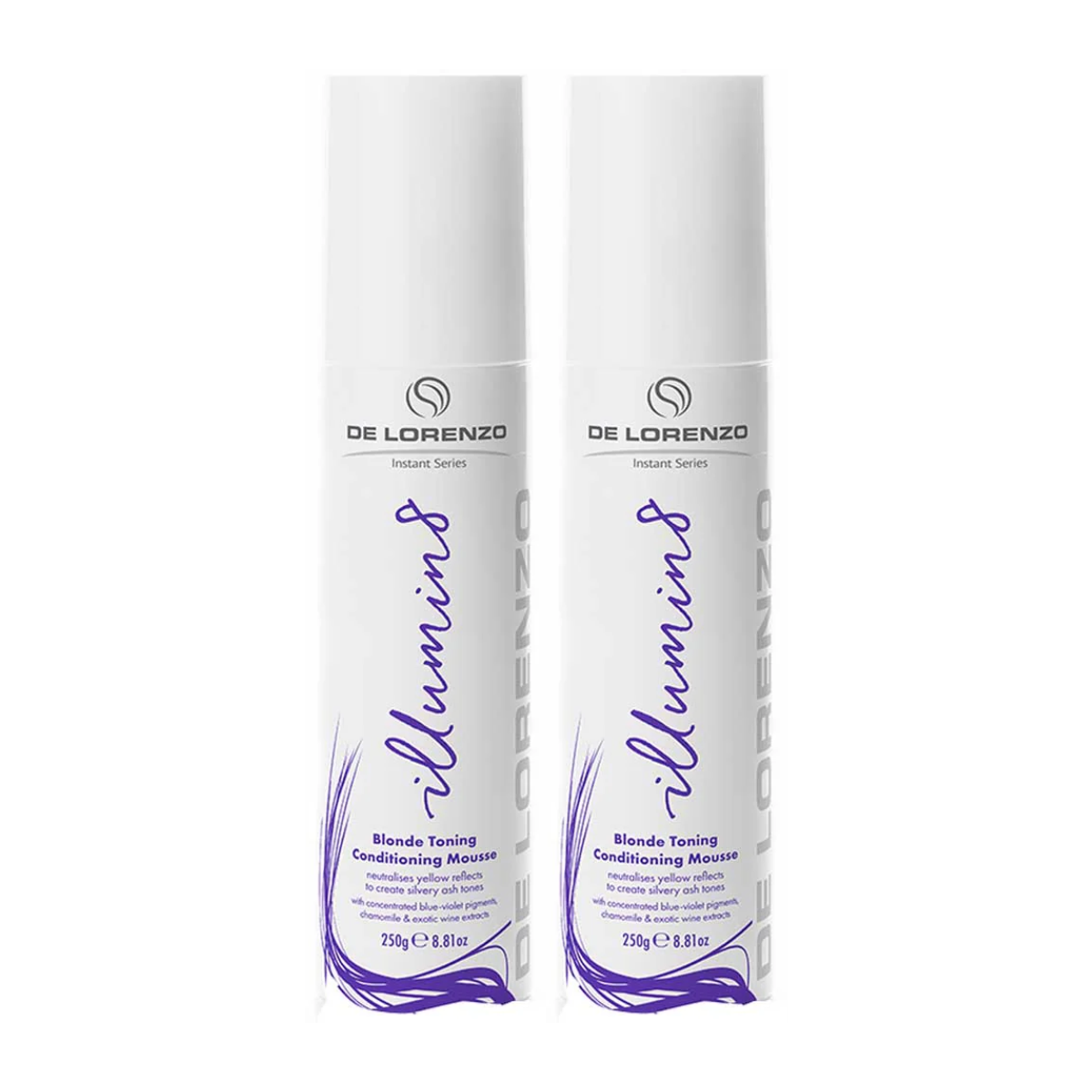 DELORENZO ILLUMIN8 BLONDE TONING CONDITIONING MOUSSE