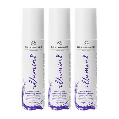 DELORENZO ILLUMIN8 BLONDE TONING CONDITIONING MOUSSE