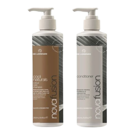 DELORENZO NOVAFUSION COOL NATURALS SHAMPOO AND CONDITIONER