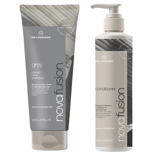 DELORENZO NOVAFUSION GREY SHAMPOO AND CONDITIONER