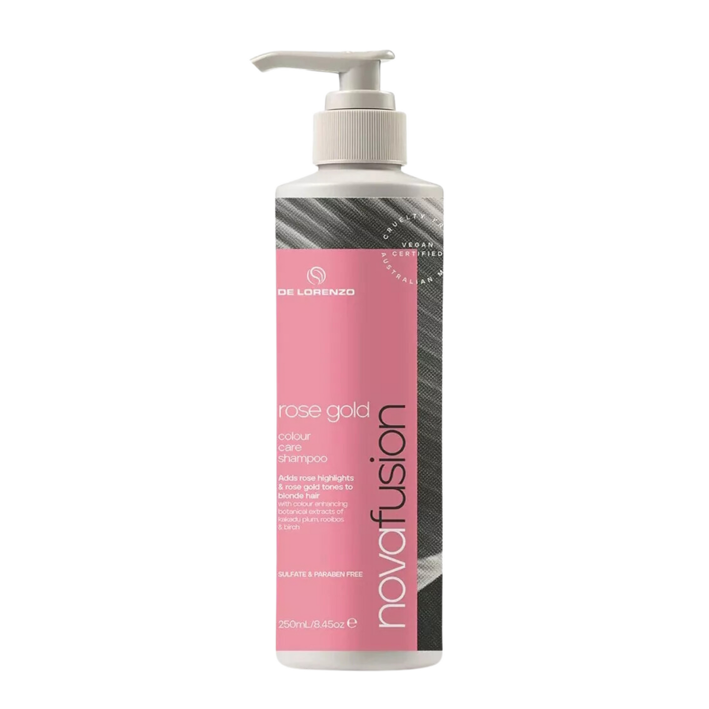 DELORENZO NOVAFUSION ROSE GOLD SHAMPOO