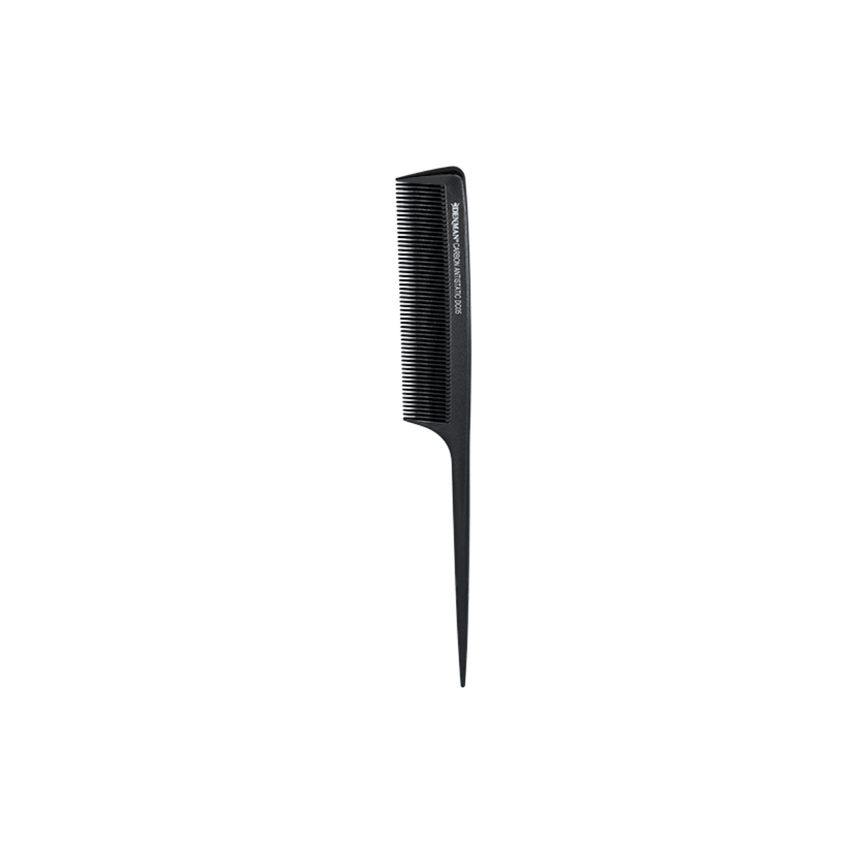 DENMAN DC05 ANTI-STATIC PINTAIL CARBON 216MM BLACK COMB
