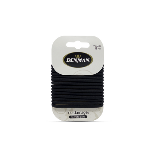 DENMAN NO DAMAGE ELASTIC 4MM BLACK 18 PACK