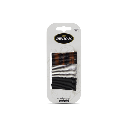 DENMAN NO SLIP BOBBY PINS 5MM 48 PACK