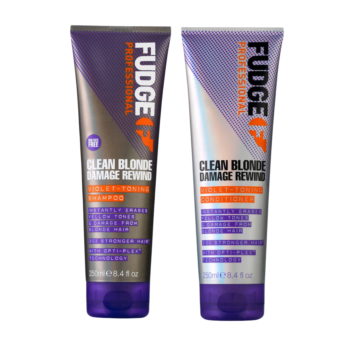 FUDGE CLEAN BLONDE DAMAGE REWIND SHAMPOO AND CONDITIONER