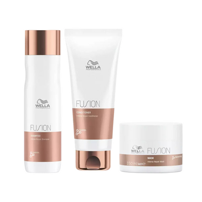 WELLA FUSION INTENSE REPAIR SHAMPOO CONDITIONER AND MASK