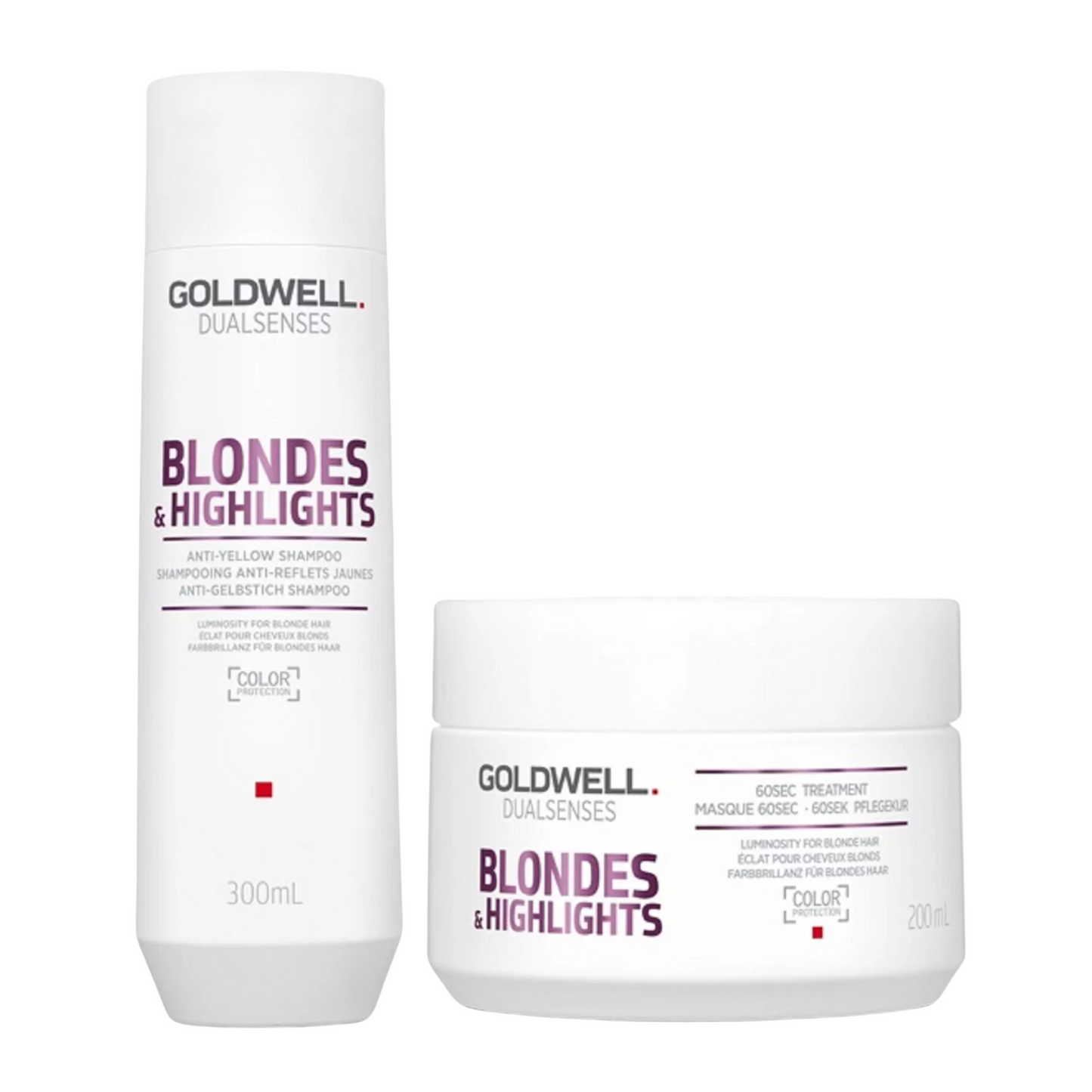 GOLDWELL DUALSENSES BLONDE & HIGHLIGHTS SHAMPOO AND TREATMENT