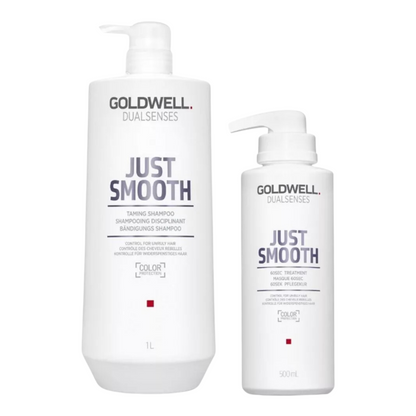 GOLDWELL DUALSENSES JUST SMOOTH TAMING SHAMPOO AND TREATMENT