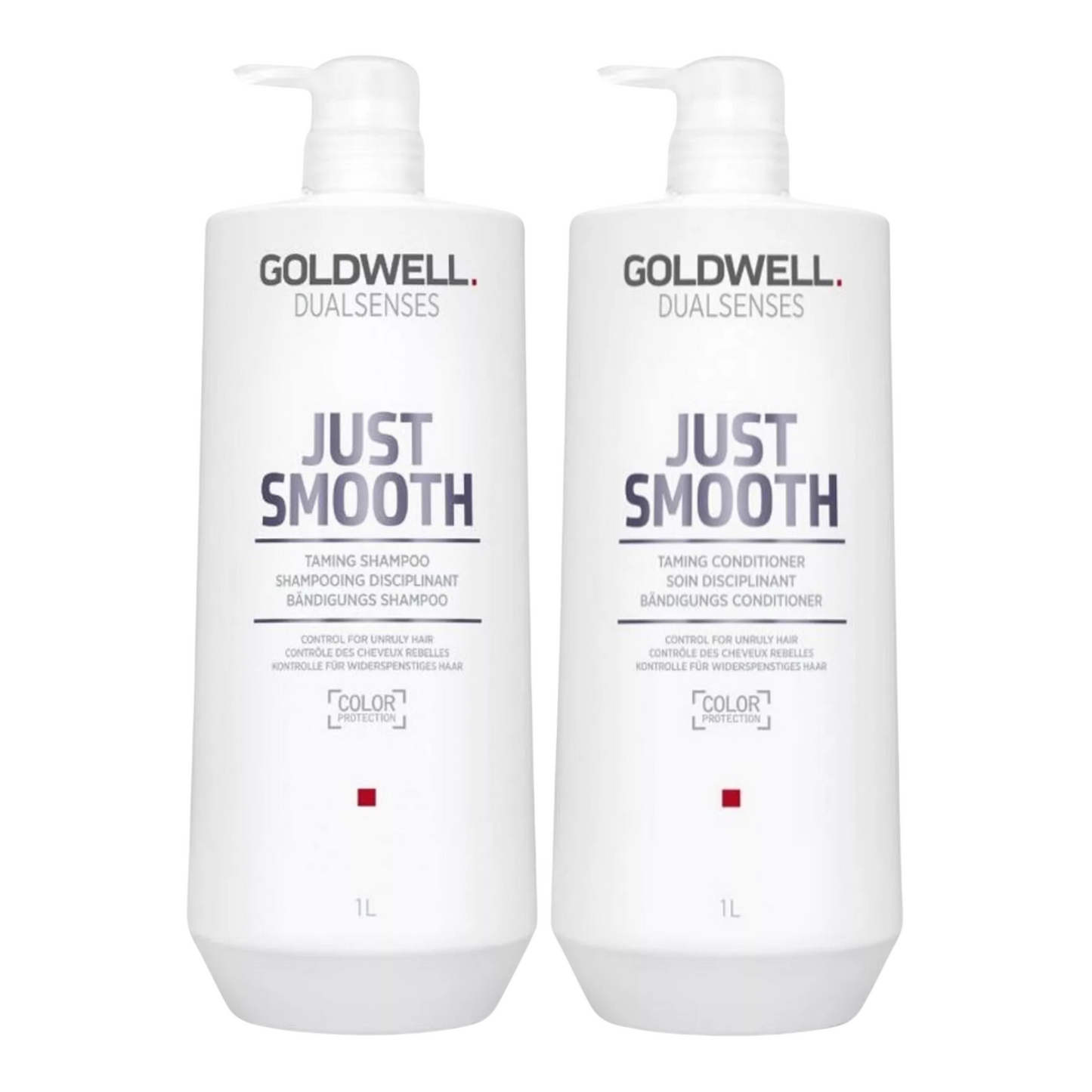 GOLDWELL DUALSENSES JUST SMOOTH TAMING SHAMPOO AND CONDITIONER