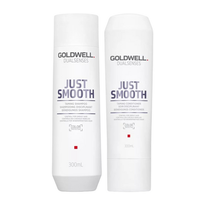 GOLDWELL DUALSENSES JUST SMOOTH TAMING SHAMPOO AND CONDITIONER