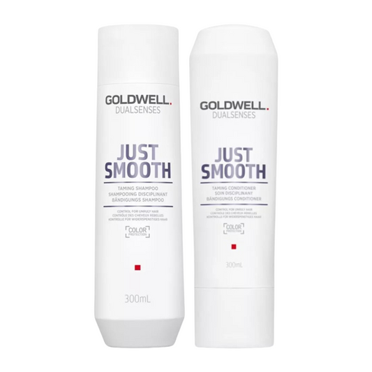 GOLDWELL DUALSENSES JUST SMOOTH TAMING SHAMPOO AND CONDITIONER