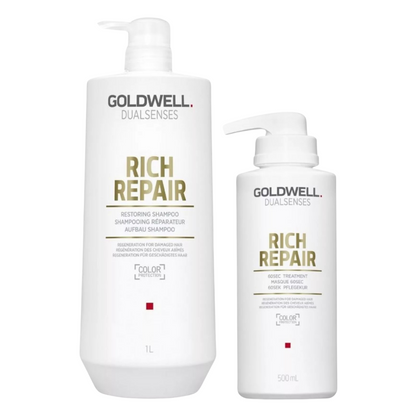 GOLDWELL DUALSENSES RICH REPAIR SHAMPOO AND TREATMENT
