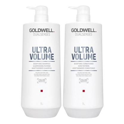 GOLDWELL DUALSENSES ULTRA VOLUME BODIFYING SHAMPOO AND CONDITIONER