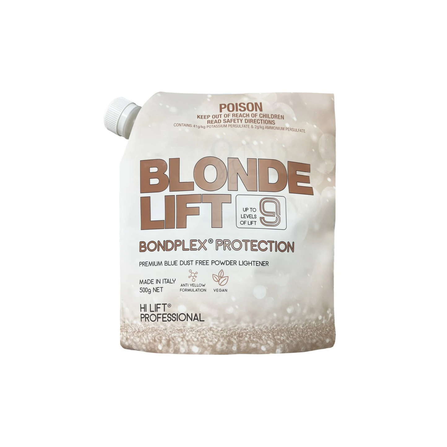 HI LIFT BLONDE BLEACH POUCH UP TO 9 LEVELS OF LIFT